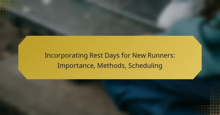 Incorporating Rest Days for New Runners: Importance, Methods, Scheduling