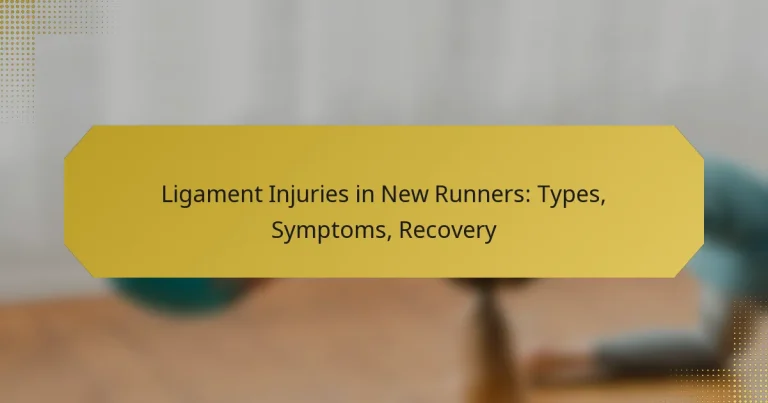 Ligament Injuries in New Runners: Types, Symptoms, Recovery