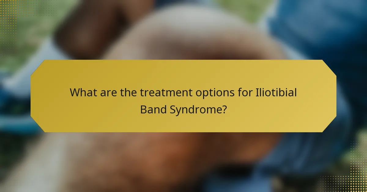What are the treatment options for Iliotibial Band Syndrome?